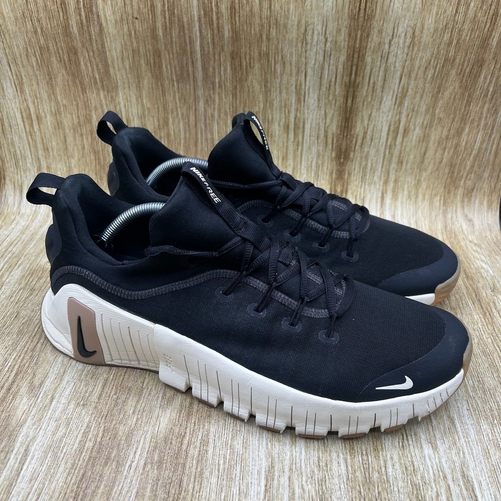 Nike Free Metcon 6 Training Shoes Mens Size 12 Black Coconut Milk Gum FJ7127-010